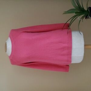 Talbots Petite Pink Knit Sweater Size Medium